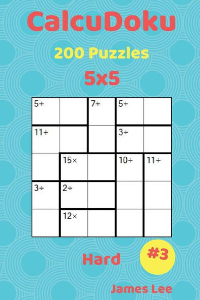 CalcuDoku Puzzles - 200 Hard 5x5 vol. 3