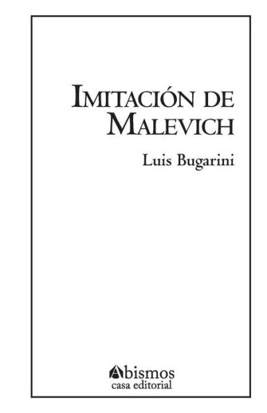Imitación de Malevich (Spanish Edition)