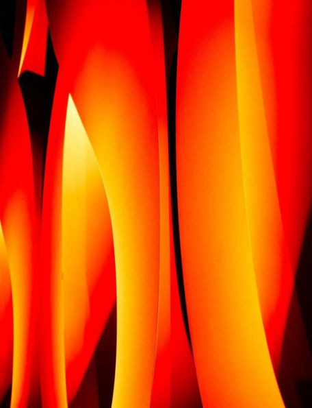 Abstract Flames Notebook: College Ruled 100 sheets/200 Pages 7.44"X9.69"