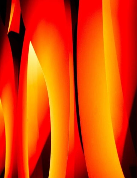 Abstract Flames Notebook: Wide Ruled 100 sheets/200 Pages 7.44"X9.69"
