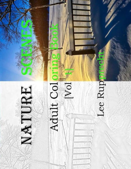Nature Scene : Adult Coloring Book