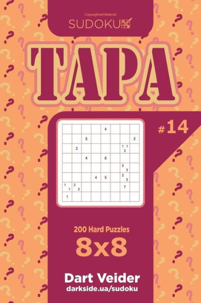 Sudoku Tapa - 200 Hard Puzzles 8X8
