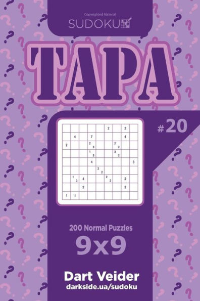 Sudoku Tapa - 200 Normal Puzzles 9X9