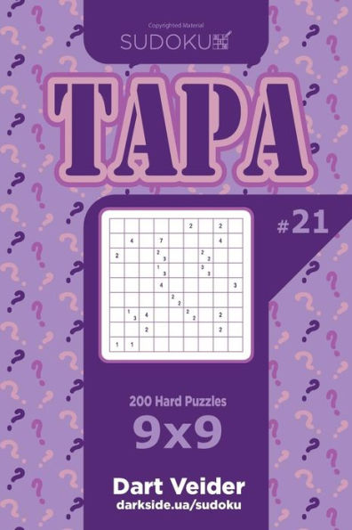 Sudoku Tapa - 200 Hard Puzzles 9X9