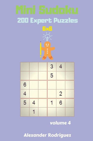 Mini Sudoku Puzzles -200 Expert 6X6
