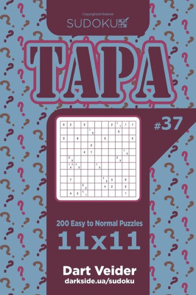 Sudoku Tapa - 200 Easy To Normal Puzzles 11X11