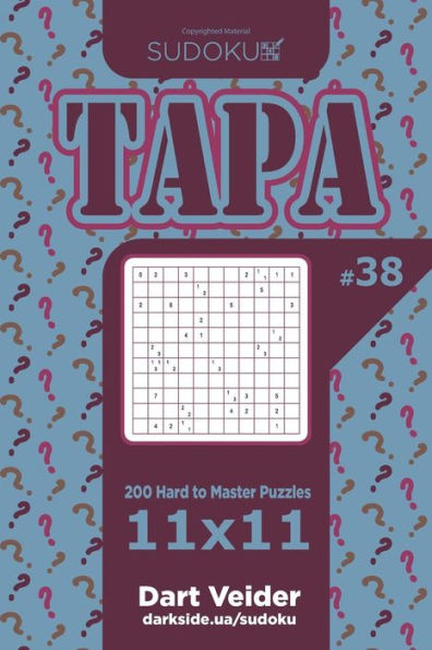 Sudoku Tapa - 200 Hard To Master Puzzles 11X11