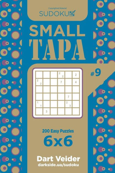 Sudoku Small Tapa - 200 Easy Puzzles 6X6