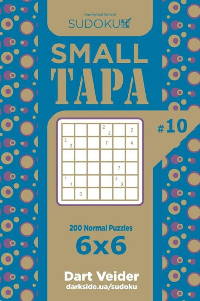Sudoku Small Tapa - 200 Normal Puzzles 6X6