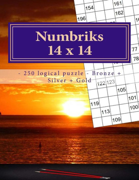 Numbriks 14 X 14 - 250 Logical Puzzle - Bronze + Silver + Gold : Easy - Medium - Hard - Very Hard. This Is An Excellent Sudoku For You