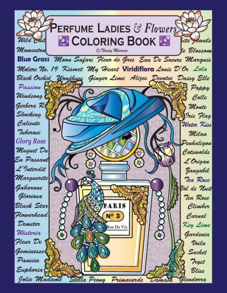 Perfume Ladies & Flowers : Coloring Books