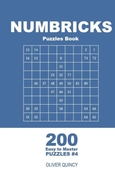 Numbricks Puzzles Book - 200 Easy To Master Puzzles 9X9 - 9781719433105