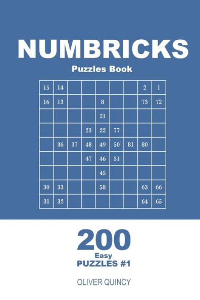 Numbricks Puzzles Book - 200 Easy Puzzles 9X9