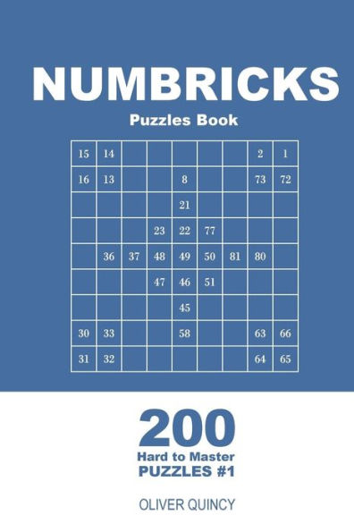 Numbricks Puzzles Book - 200 Hard To Master Puzzles 9X9
