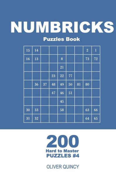 Numbricks Puzzles Book - 200 Hard To Master Puzzles 9X9 - 9781719433839