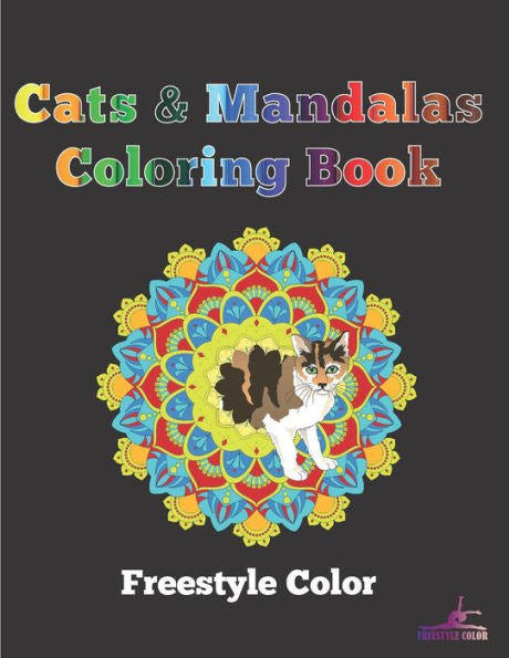 Cats & Mandalas Coloring Book