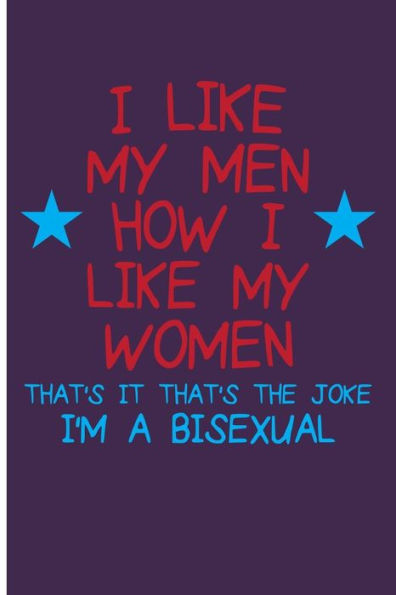 I Like My Men How I Like My Women That's It That's The Joke I'm Bisexual