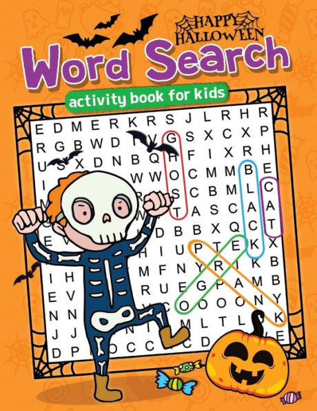 Happy Halloween Word Search: Easy and Fun Activity Book for Kids