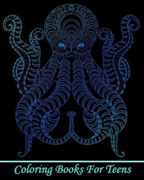 Coloring Books For Teens: Gorgeous Ocean Animal Drawings (Perfect for Beginners and Ocean Animal Lovers)