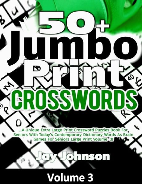 Más de 50 crucigramas en letra gigante: un libro especial de crucigramas en letra extra grande para personas mayores con las palabras del diccionario contemporáneo de hoy como juegos mentales... Serie de crucigramas extra grande de Brain Games)