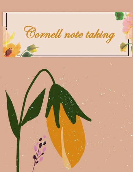 Cornell note taking: Note Taking Notebook, For Students, Writers,school supplies list, Notebook 8.5" x 11"- 120 Pages