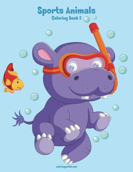 Sports Animals Coloring Book 3
