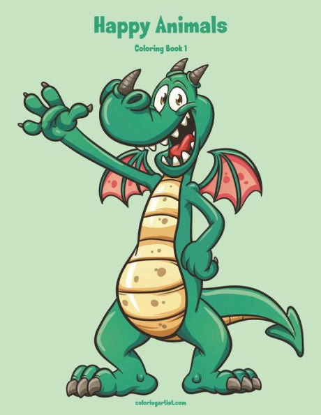 Happy Animals Coloring Book 1