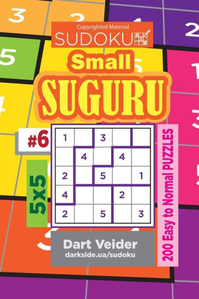Sudoku Small Suguru - 200 Easy To Normal Puzzles 5X5