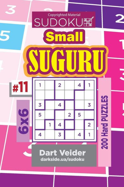Sudoku Small Suguru - 200 Hard Puzzles 6X6