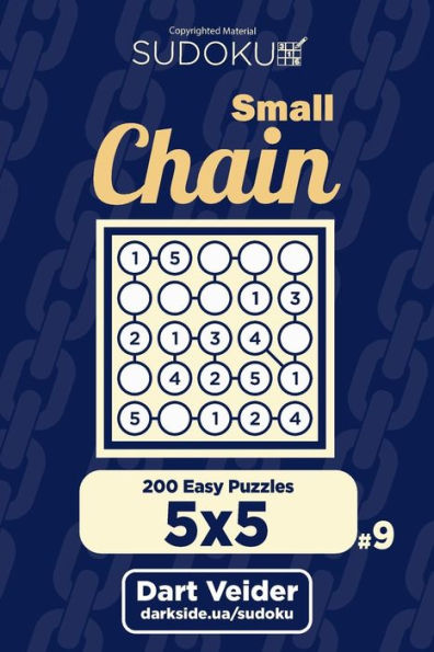 Small Chain Sudoku - 200 Easy Puzzles 5X5