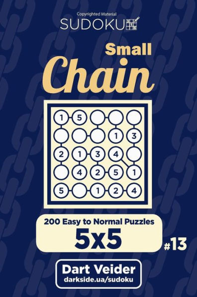 Small Chain Sudoku - 200 Easy To Normal Puzzles 5X5