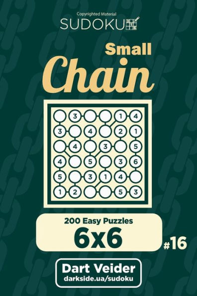 Small Chain Sudoku - 200 Easy Puzzles 6X6