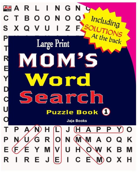 Large Print MOM's Word Search Puzzle Book, Vol. 1