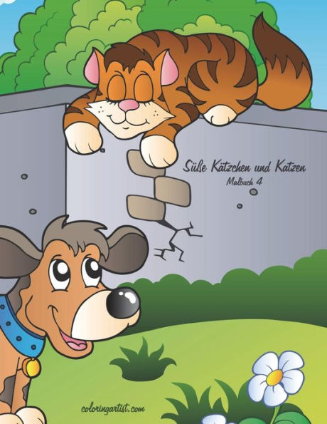 Süße Kätzchen Und Katzen Malbuch 4