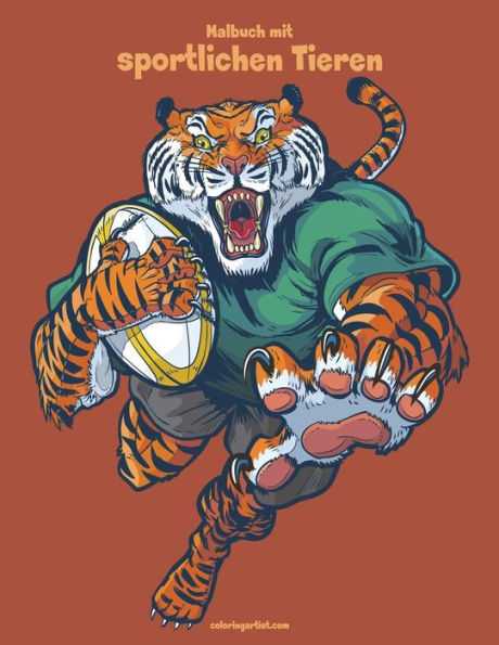 Malbuch Mit Sportlichen Tieren 2