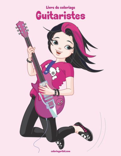 Livre De Coloriage Guitaristes 1 - 9781723235016