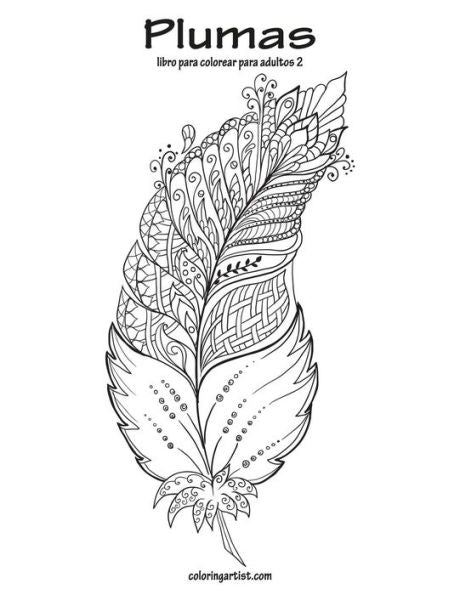Plumas Libro Para Colorear Para Adultos 2