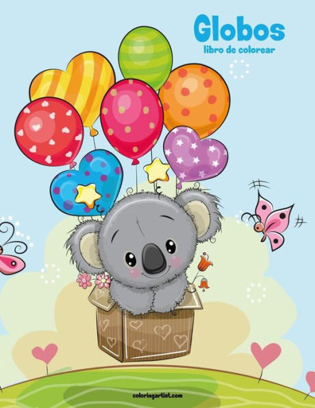 Globos libro para colorear 1 (Spanish Edition)