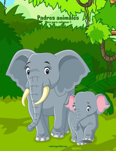 Padres Animales Libro Para Colorear 1