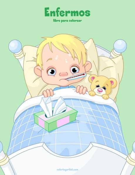 Enfermos libro para colorear 1 (Spanish Edition)