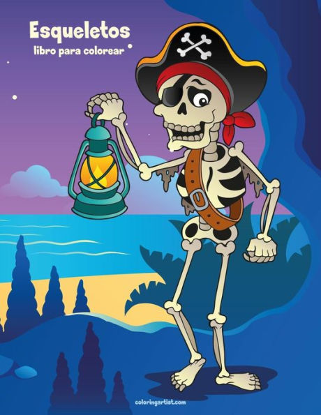 Esqueletos libro para colorear 1 (Spanish Edition)