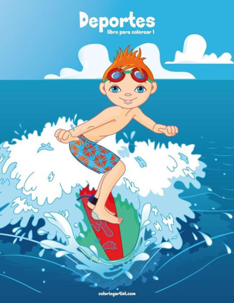 Deportes libro para colorear 1 (Spanish Edition)