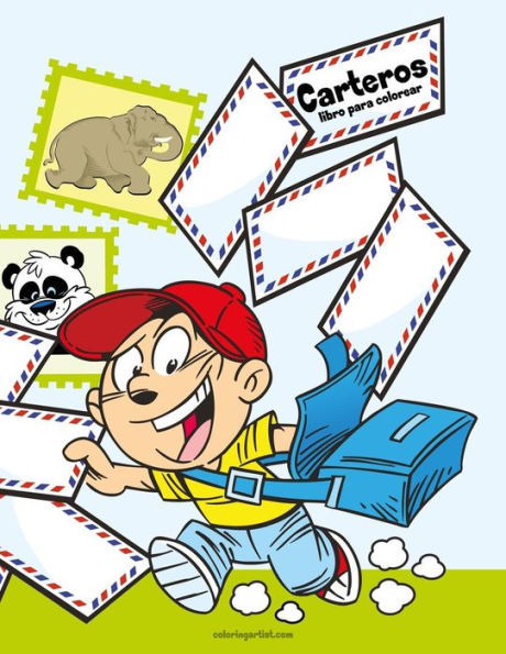 Carteros libro para colorear 1 (Spanish Edition)