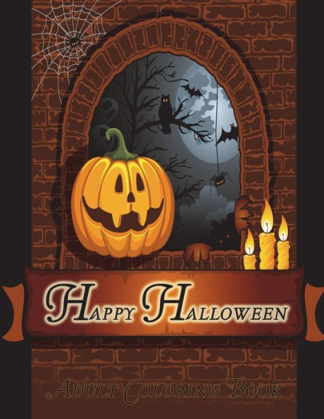 Happy Halloween: Adult Coloring Book