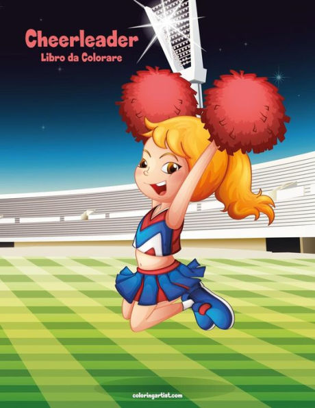 Cheerleader Libro da Colorare 1 (Italian Edition)