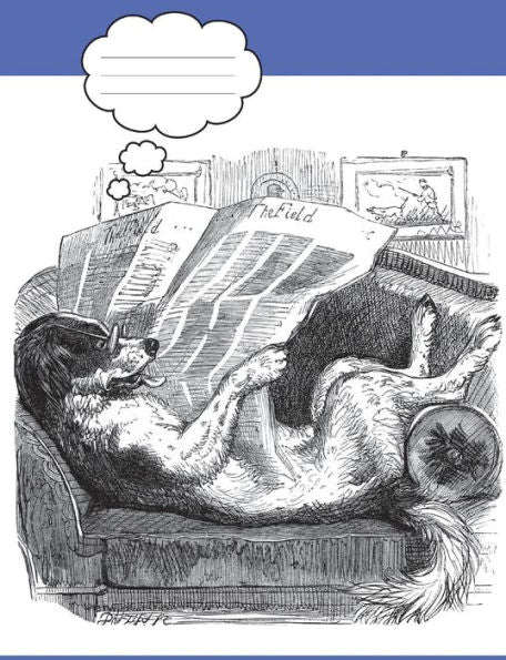 Funny Dog Reading the Newspaper