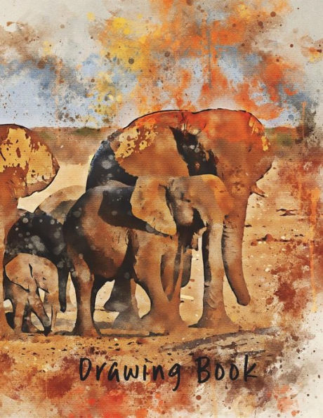 Drawing Book: Elephants 8.5x11 (Drawing Books)