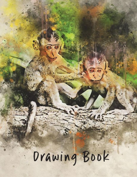 Drawing Book: Monkey 1 8.5x11 (Drawing Books)