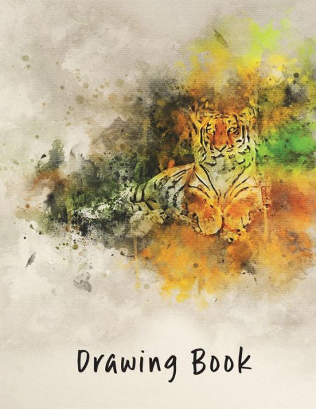 Drawing Book: Tiger 8.5x11 (Drawing Books)