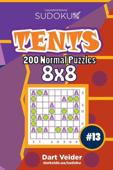 Sudoku Tents - 200 Normal Puzzles 8X8